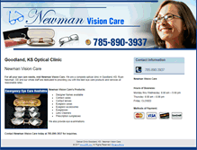 Tablet Screenshot of newmanvisioncare.com